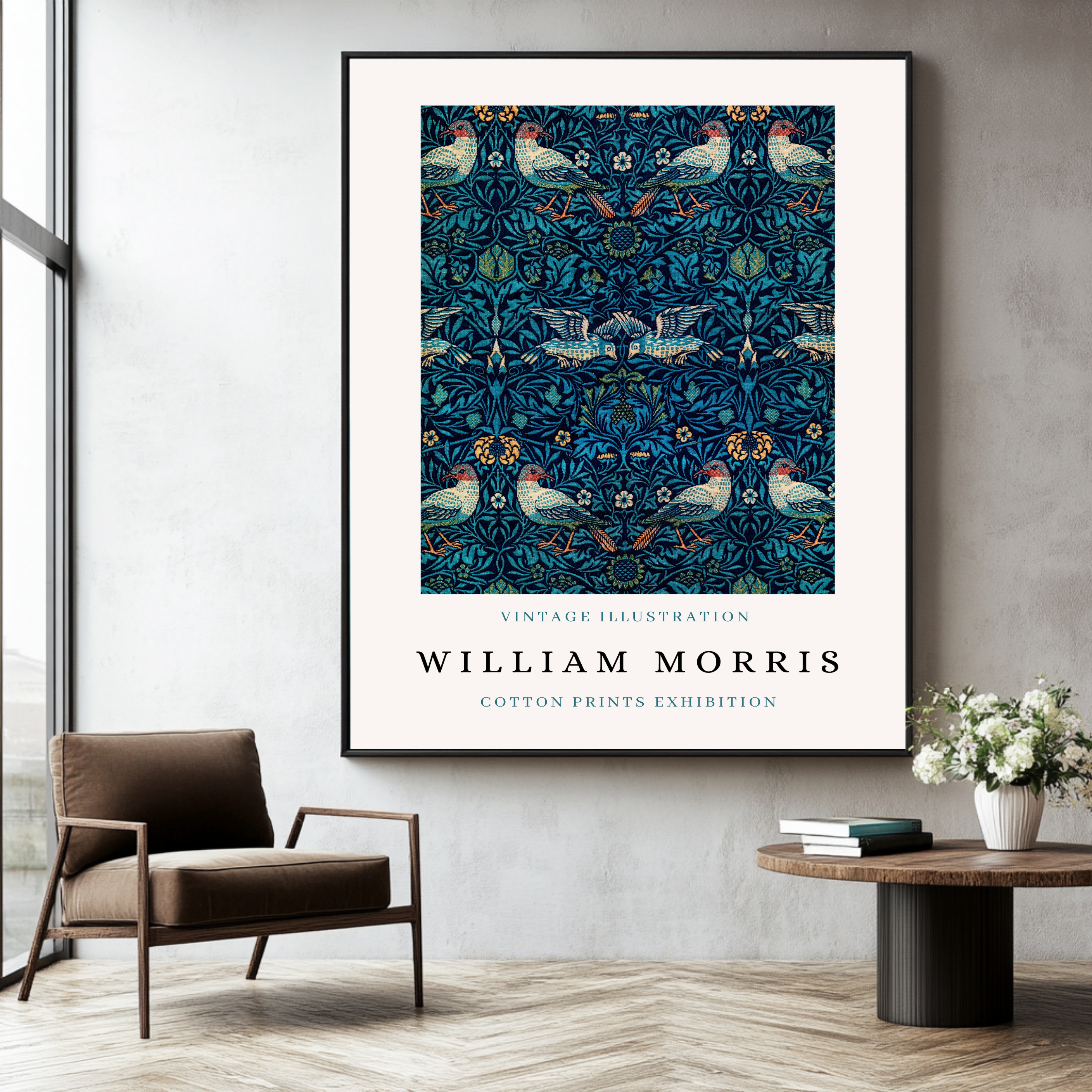 William Morris - Ilustración de pájaros