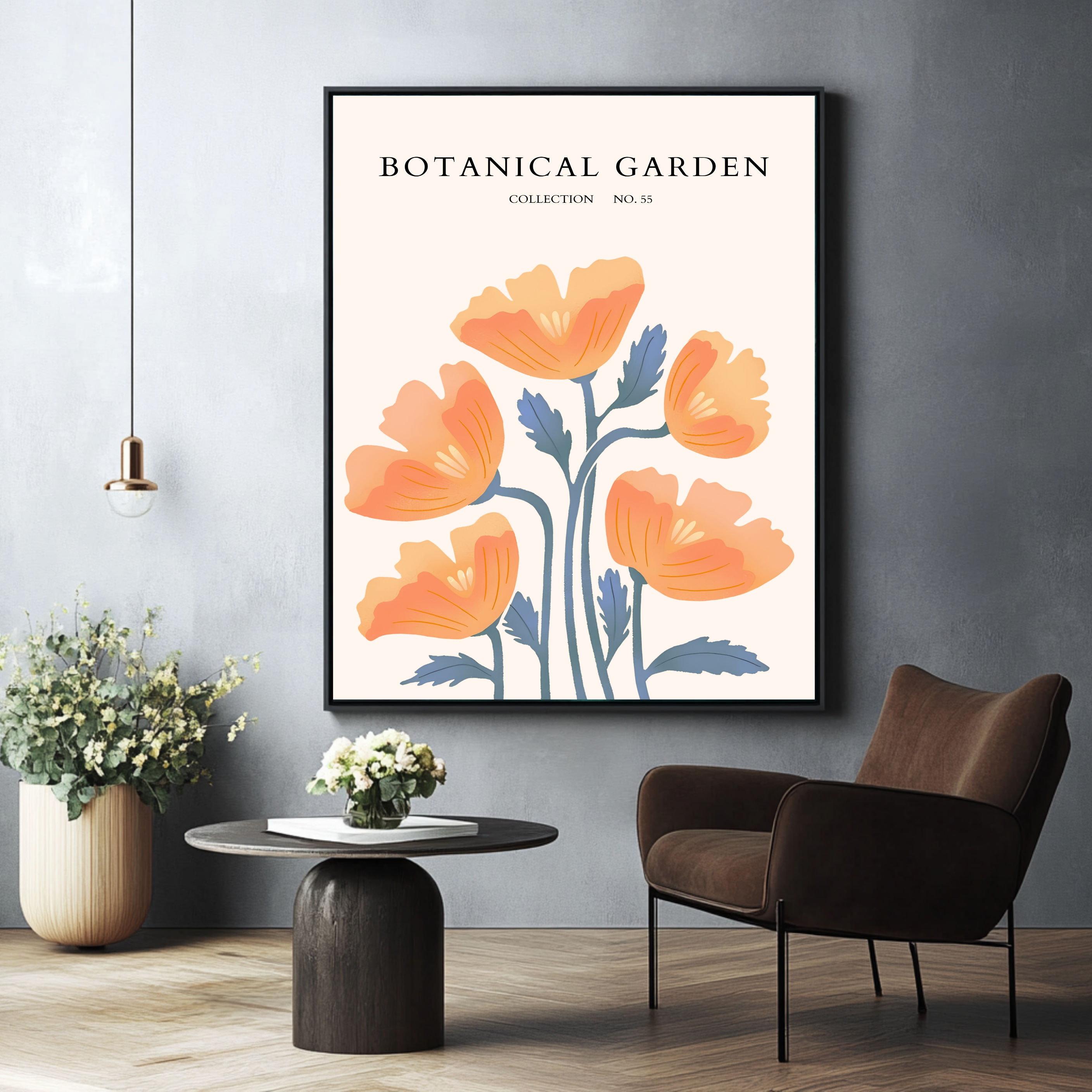 Caléndula de naranja de jardín botánico