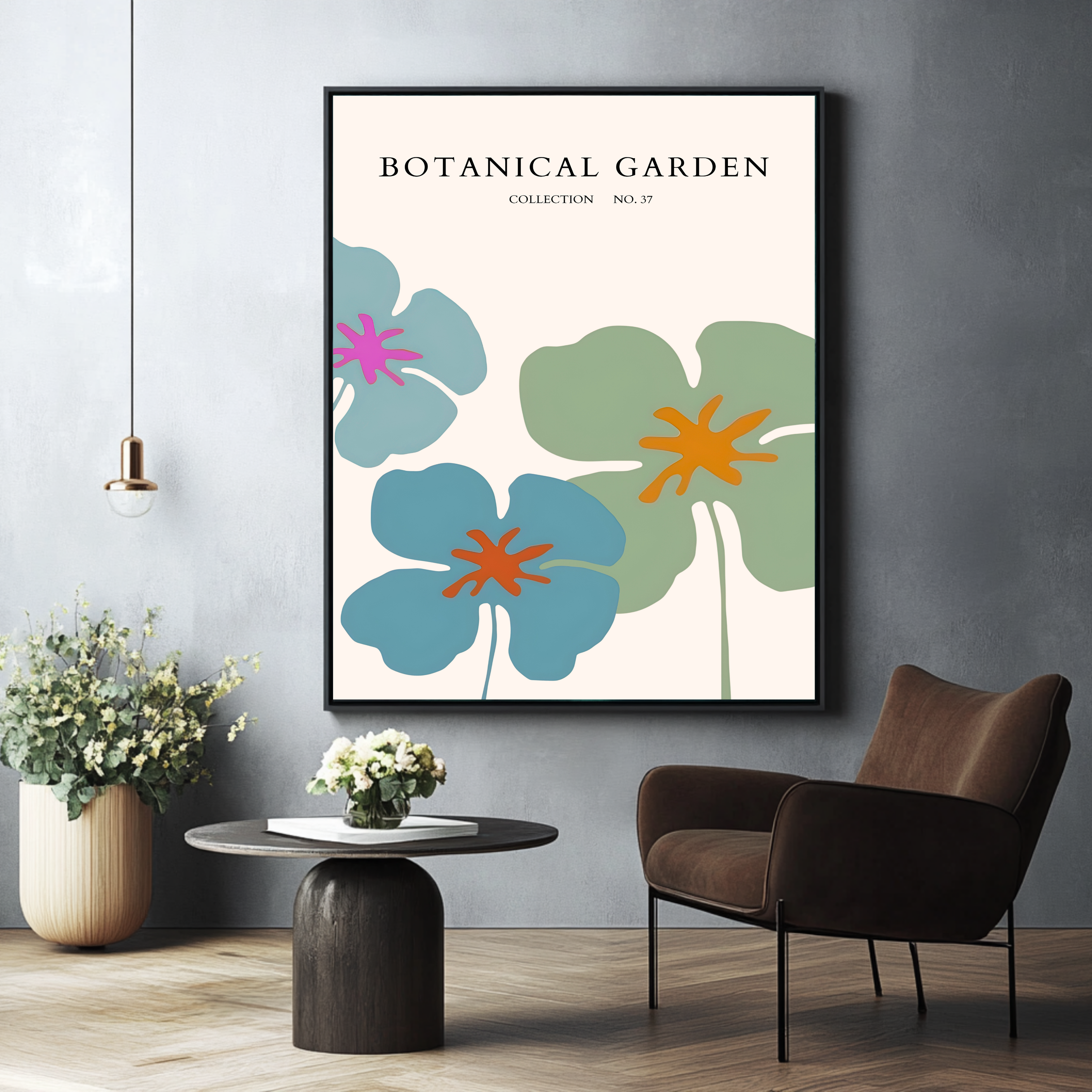 Jardín botánico Viola colorida