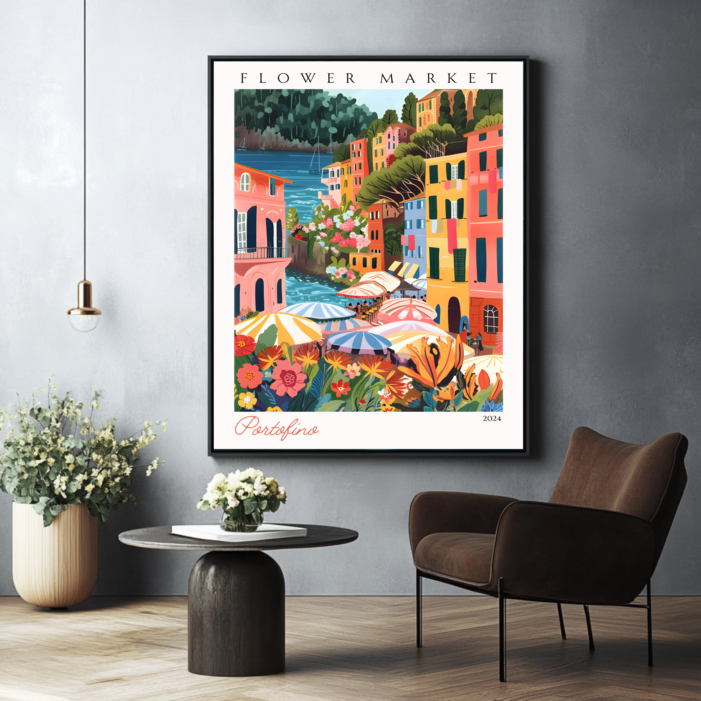 Mercado de flores Portofino