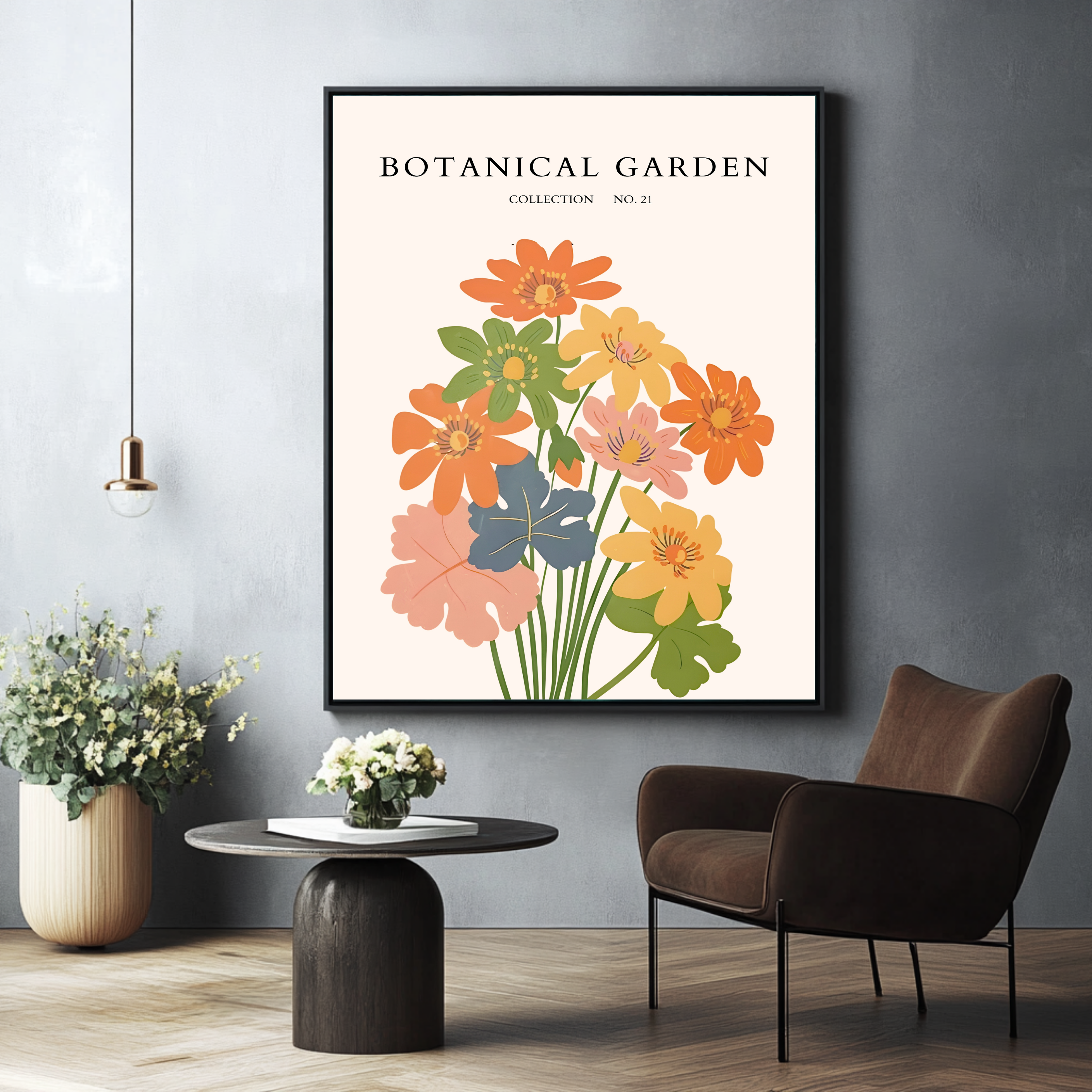 Ramo de jardín botánico de flores de campo