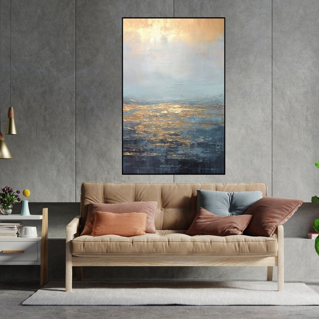 Tramonto sul mare Astratto