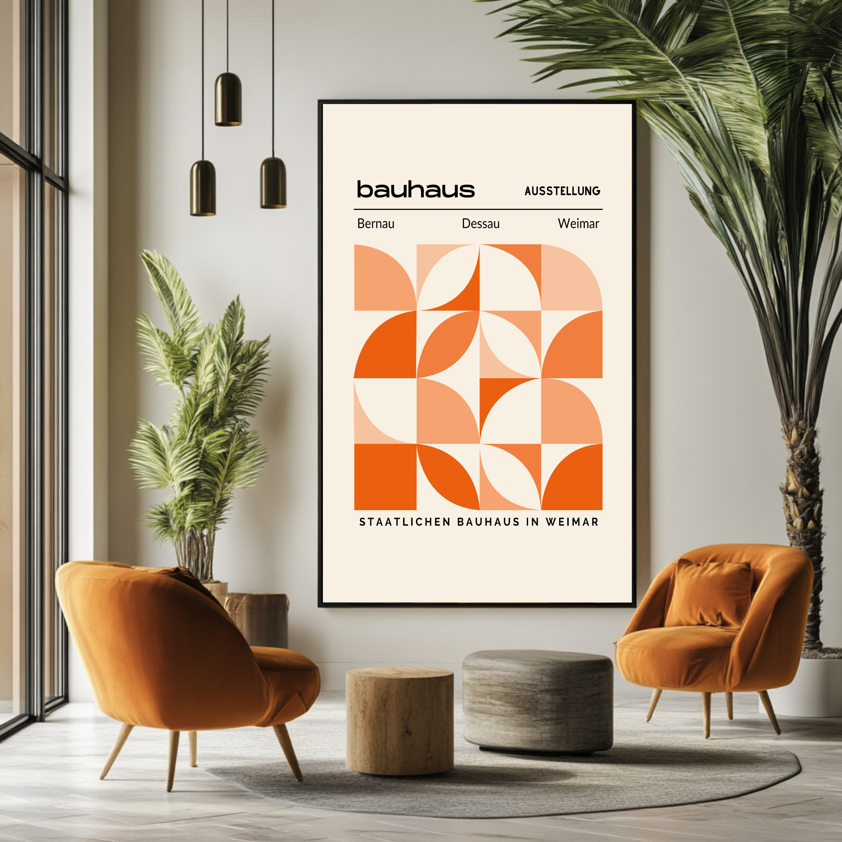 Composición de naranja de Bauhaus