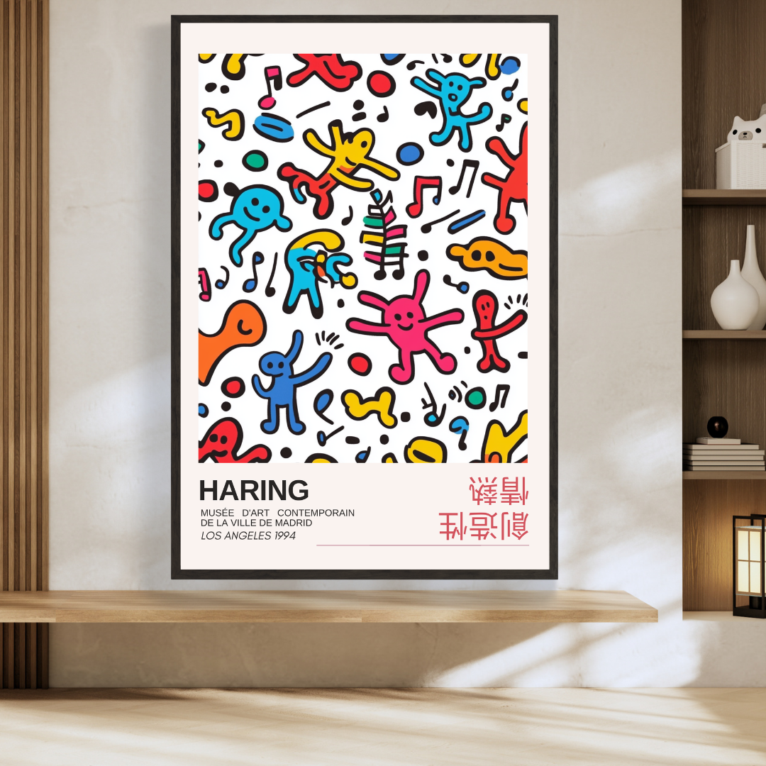 Quadro Keith Haring - Colored figures - Neibac - Spedizione gratuita Quadro Keith Haring - Colored figures - Neibac - Spedizione gratuita