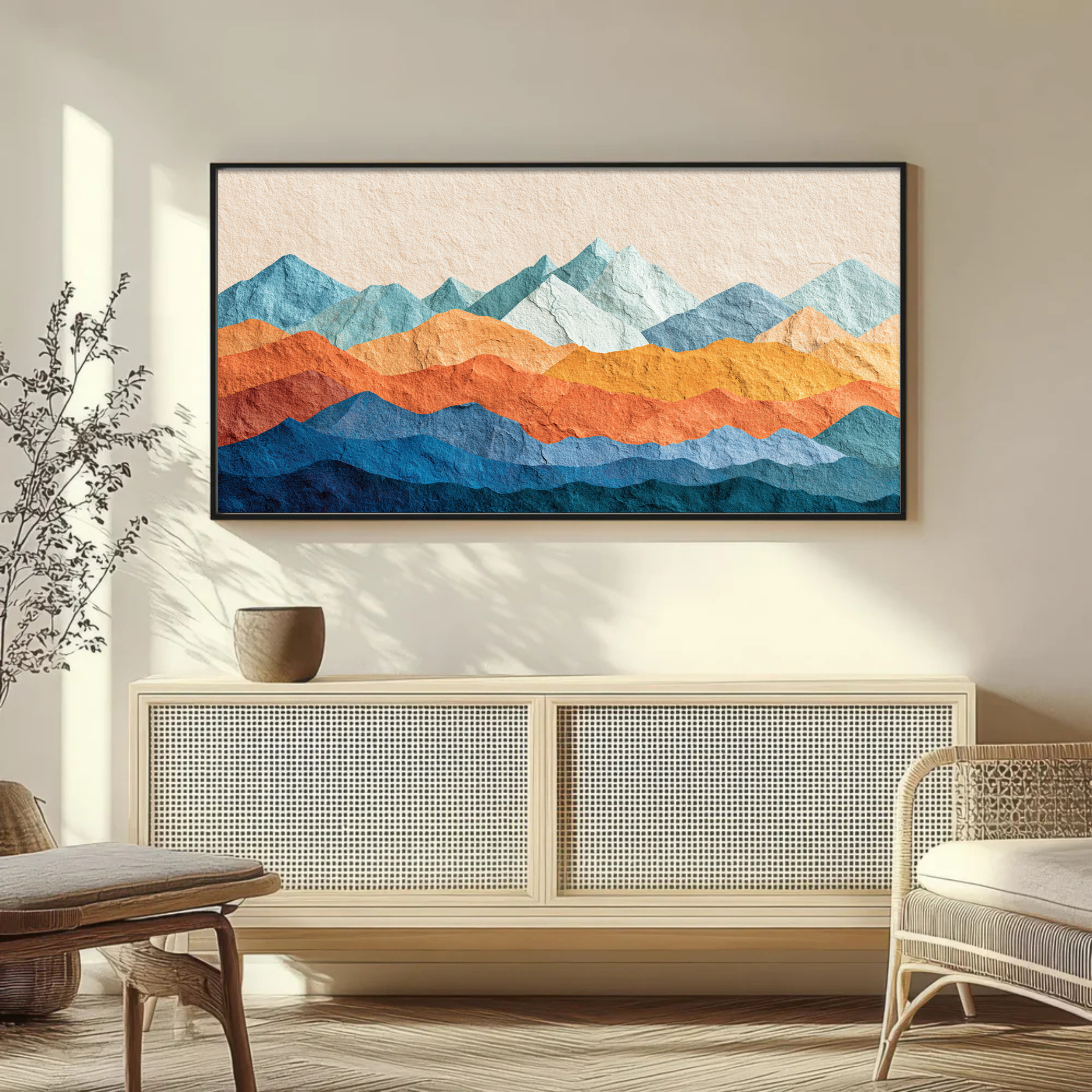 Montagne d'Ambra al Tramonto