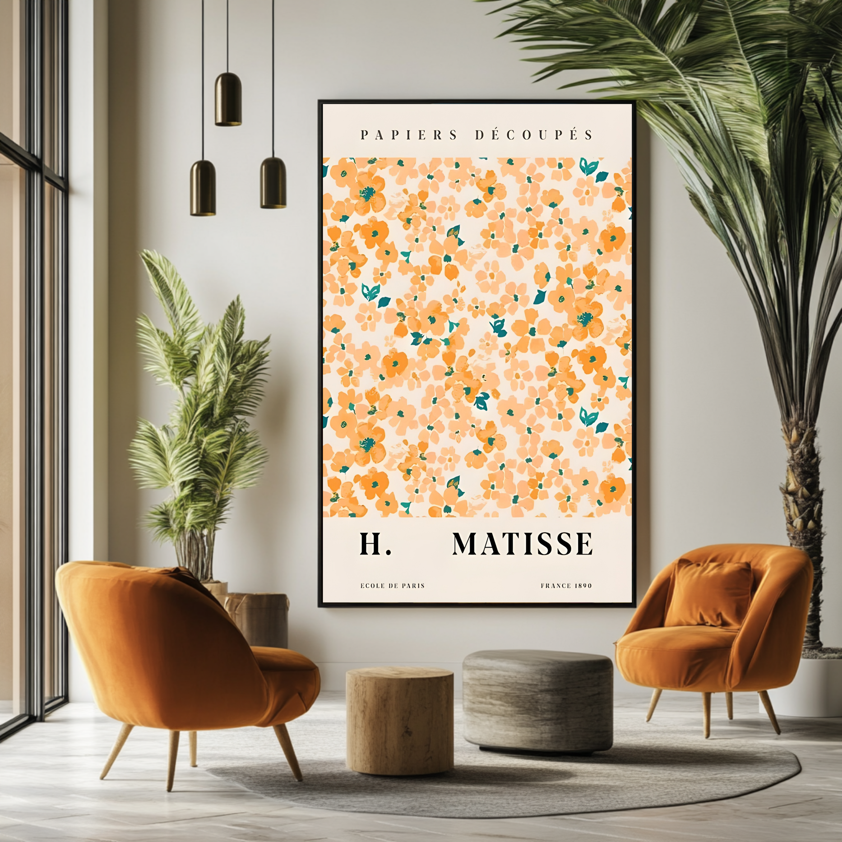 Matisse Orange Flowers