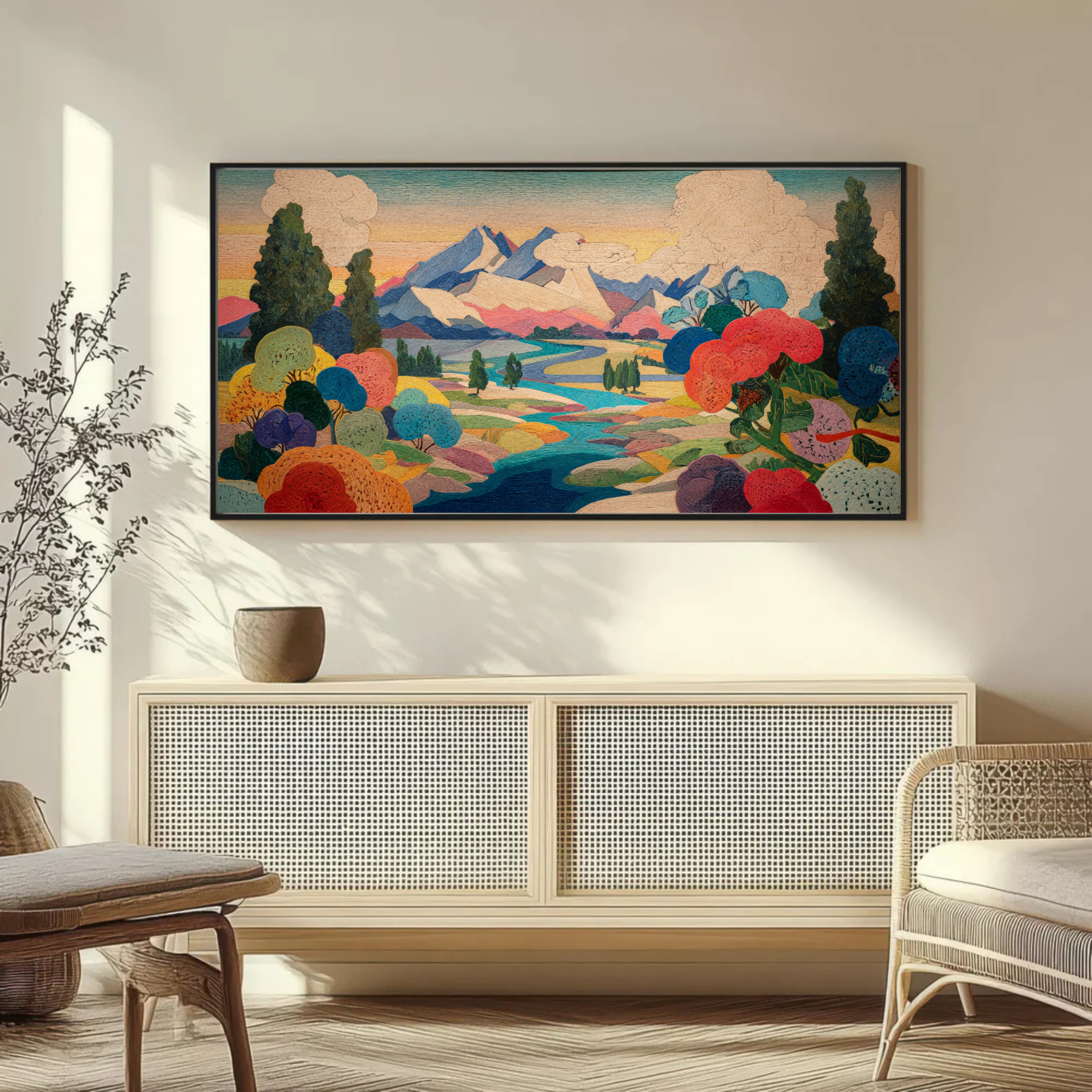 Tanz der Farben auf den Bergen