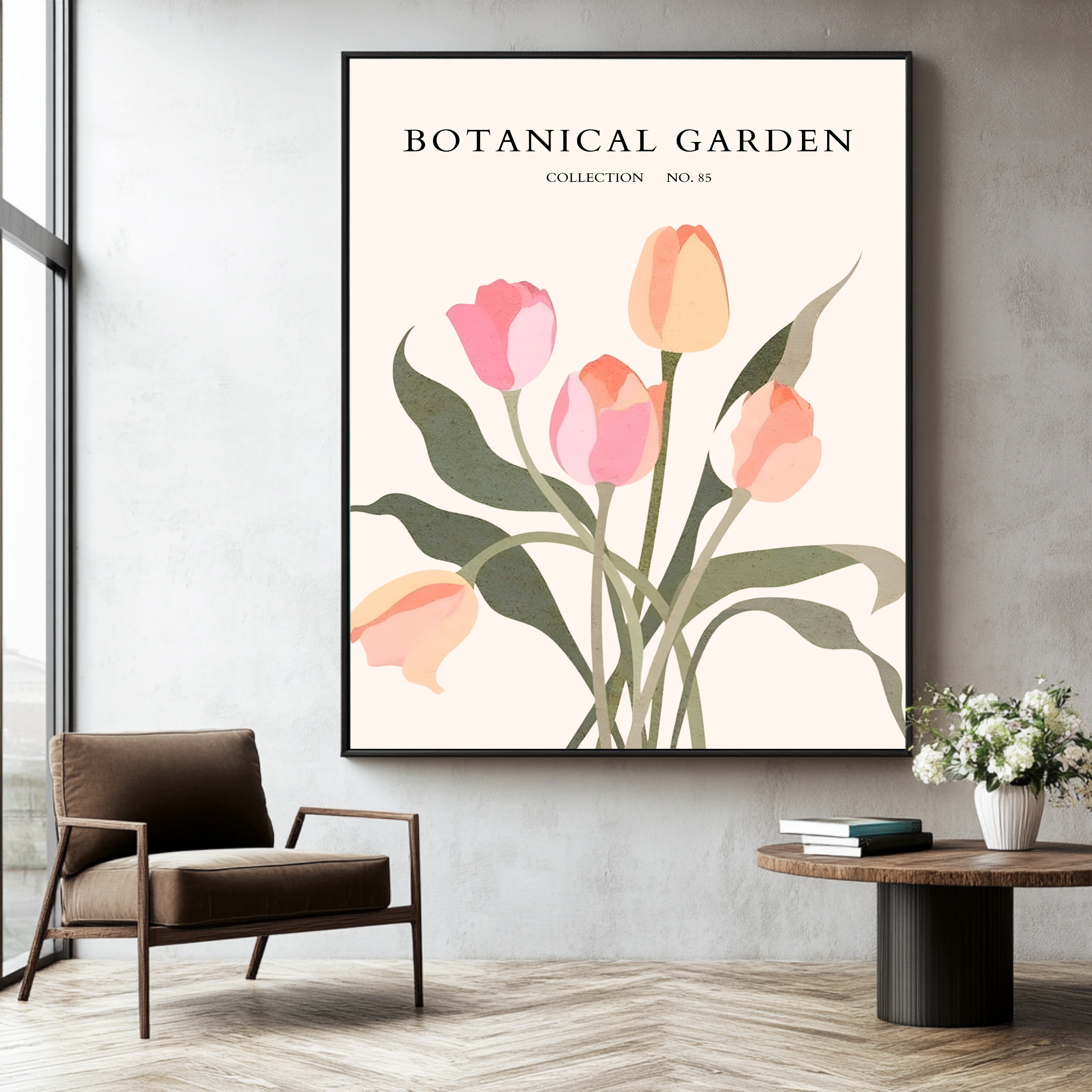 Tulipanes de jardín botánico