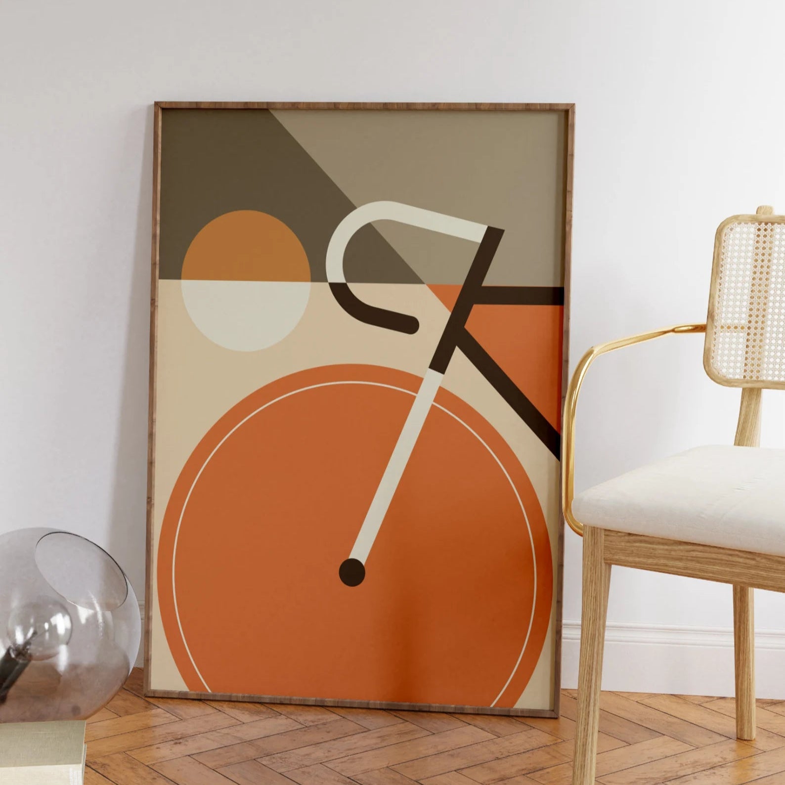 Bauhaus orange bicycle