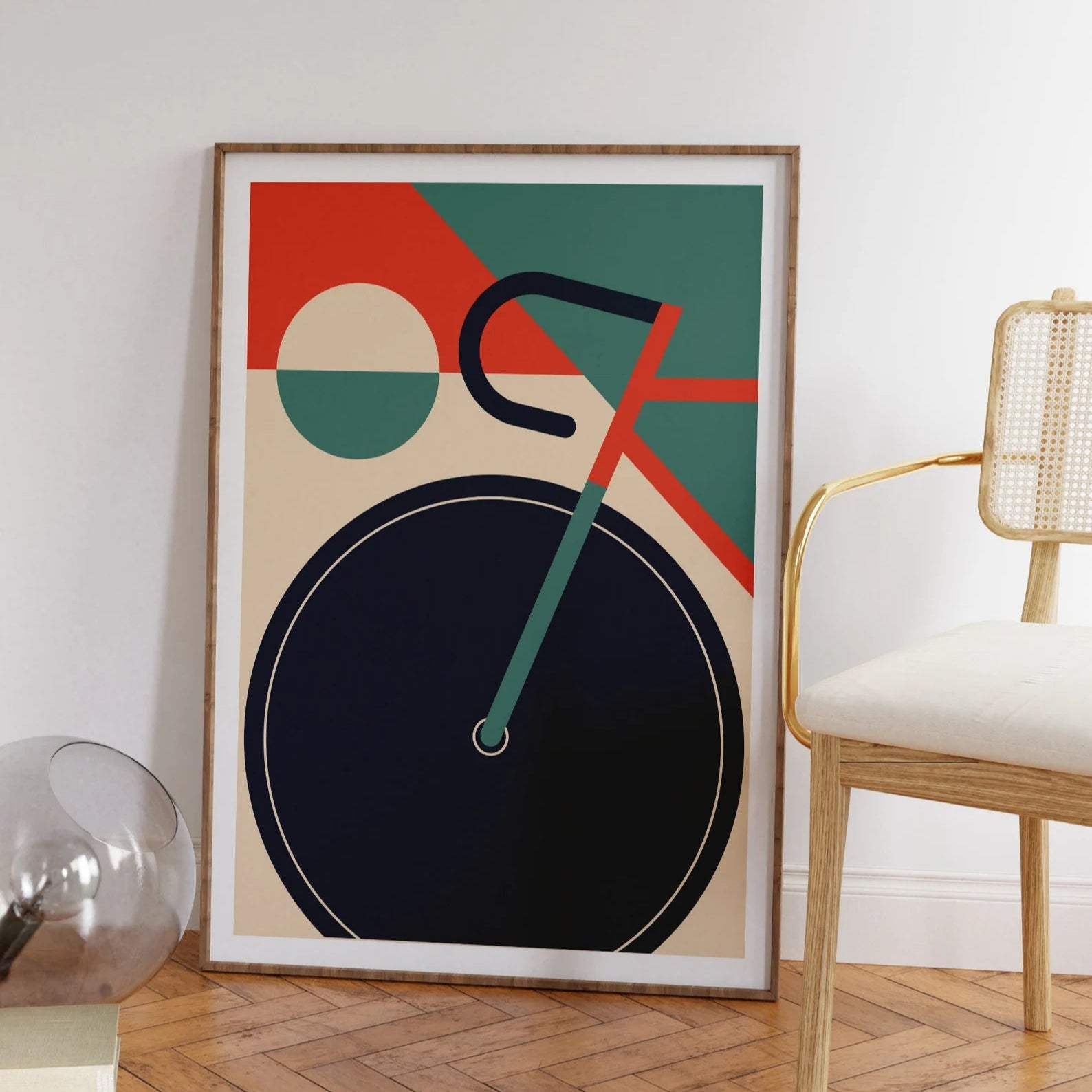 Bauhaus blue bicycles