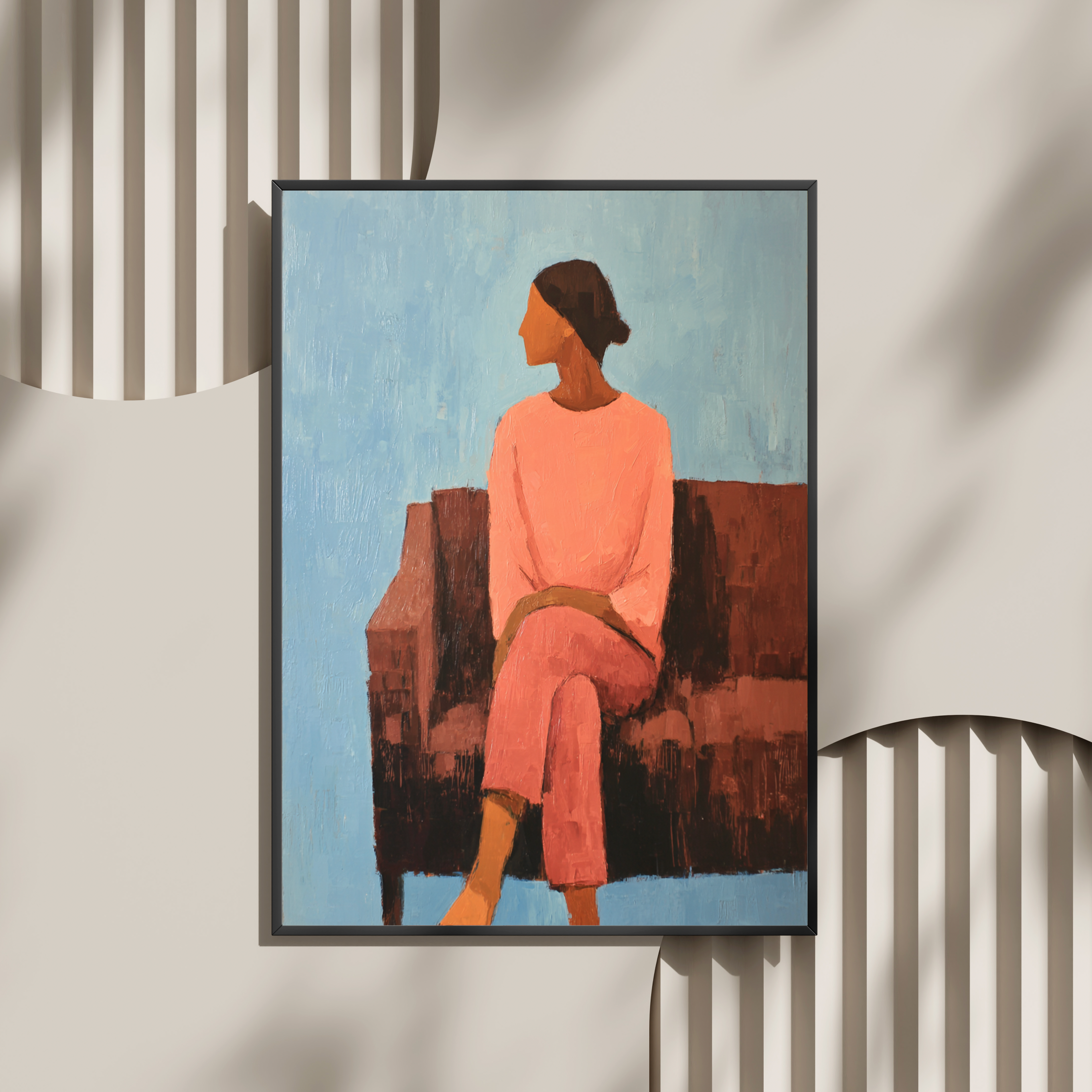 Composizione in Rosa e Azzurro