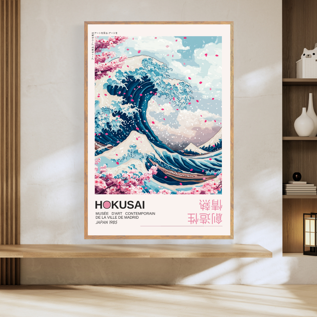 Hokusai, Onda e Fiori di Pesco