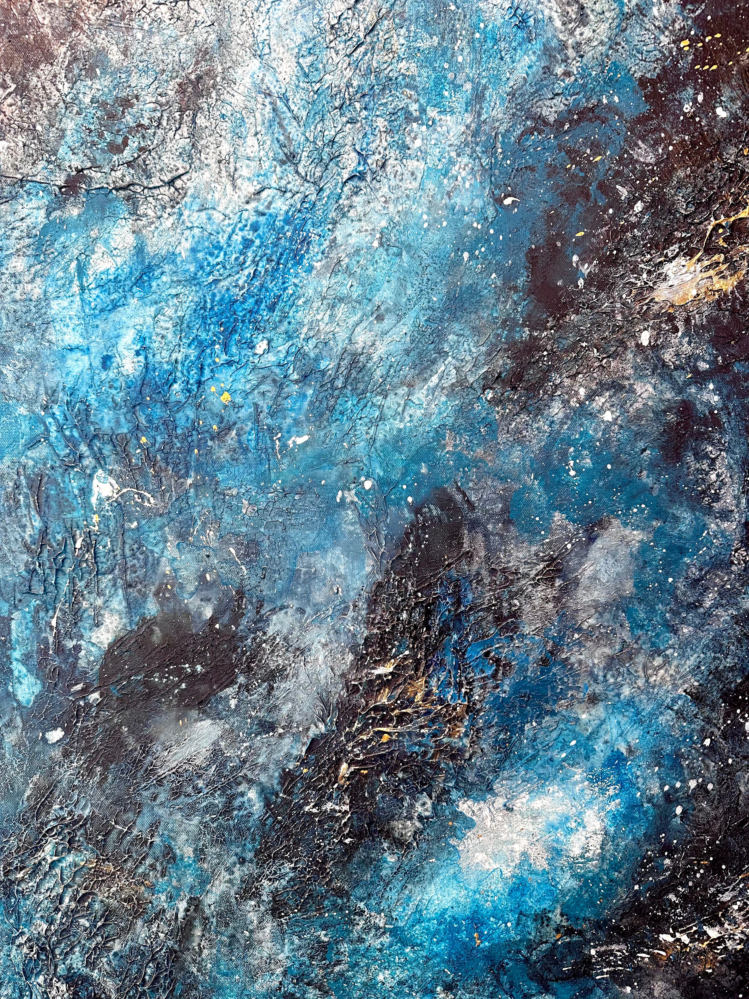 Galaxy - Luca Modani - Original, Single Piece - Peint à la main - 180 x 75 cm