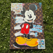 Mickey King - N3ON - Pieza original y ÚNICA - Pintado a mano - 100 x 70 cm