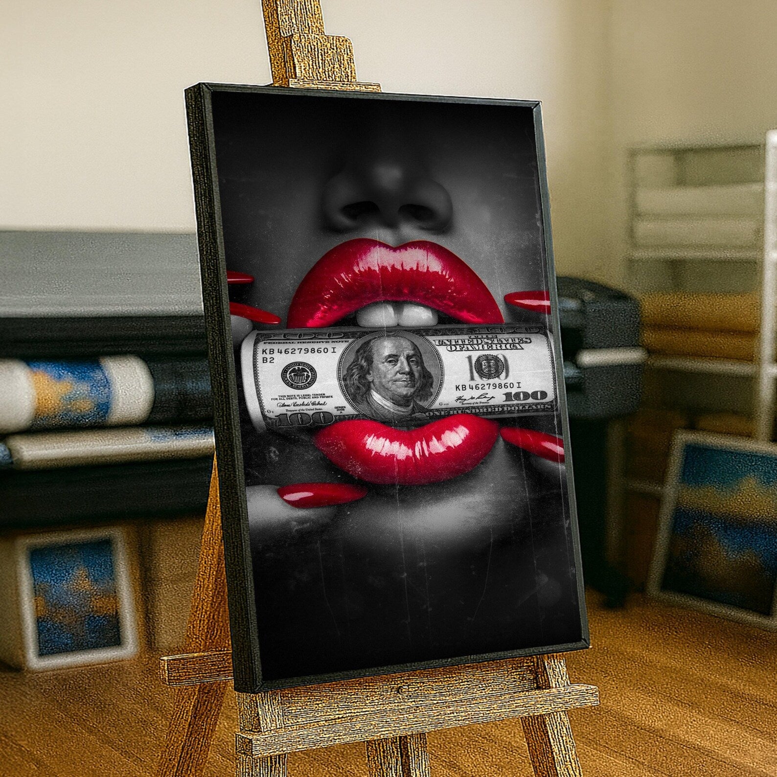 Make money black and red