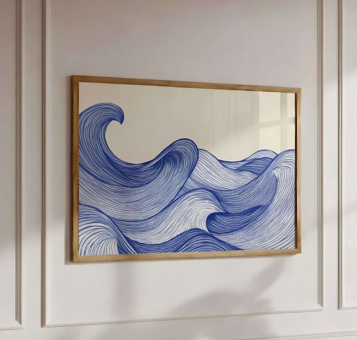 Onda astratta blu