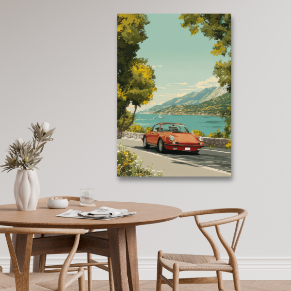 Porsche - scena d'estate