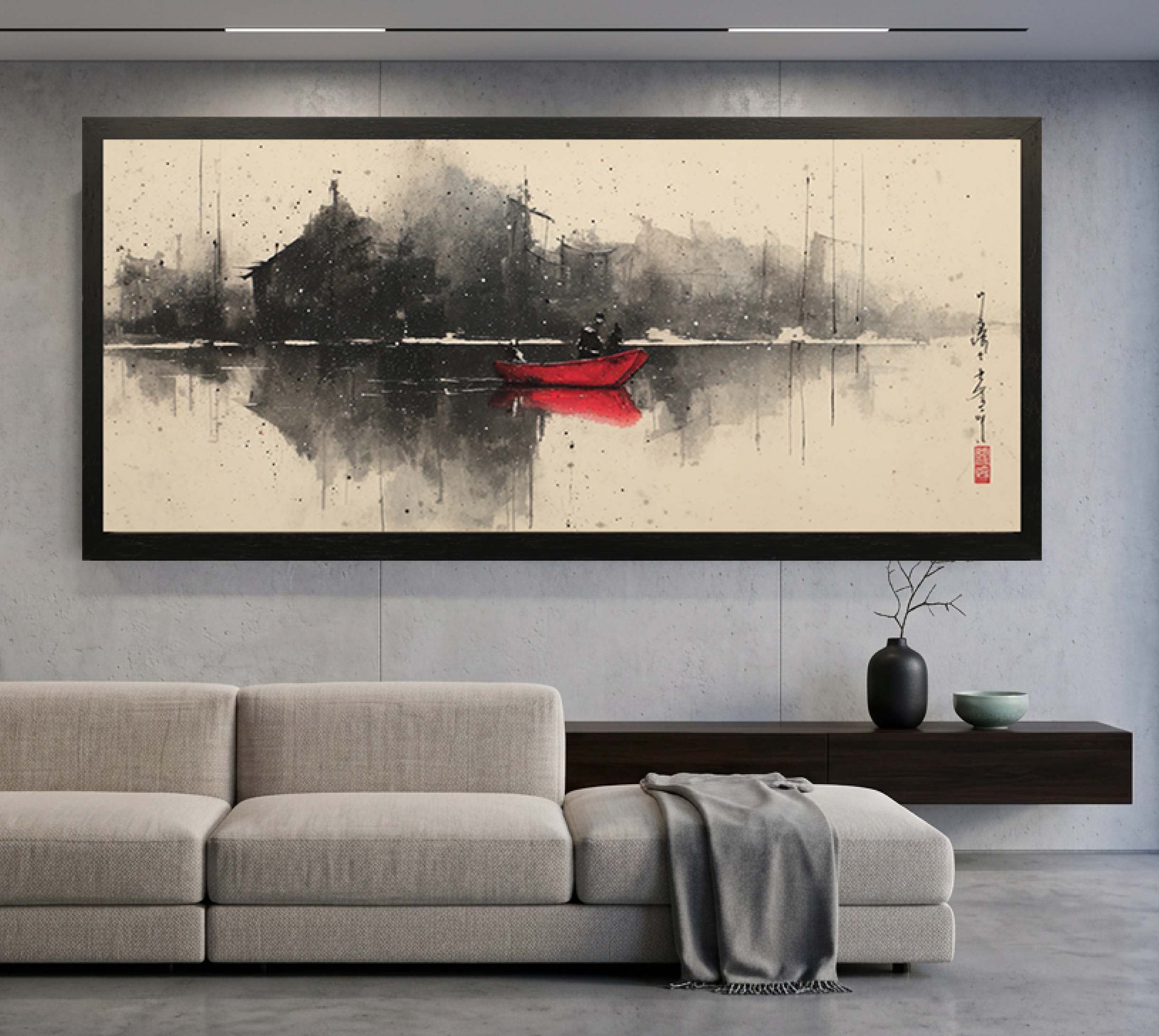 Red Zen Landscape