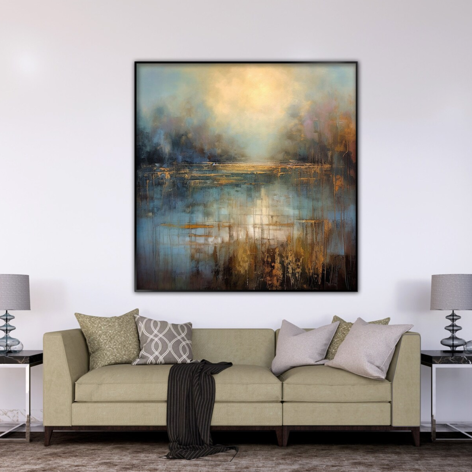 Al chiaro di sera astratto