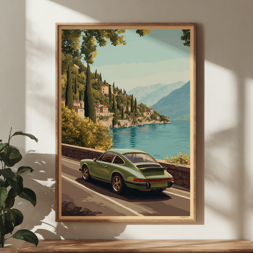 Strada panoramica in Porsche