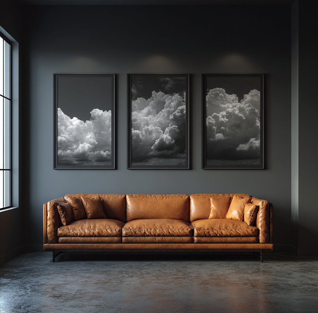 Tris di nuvole Bianco e Nero