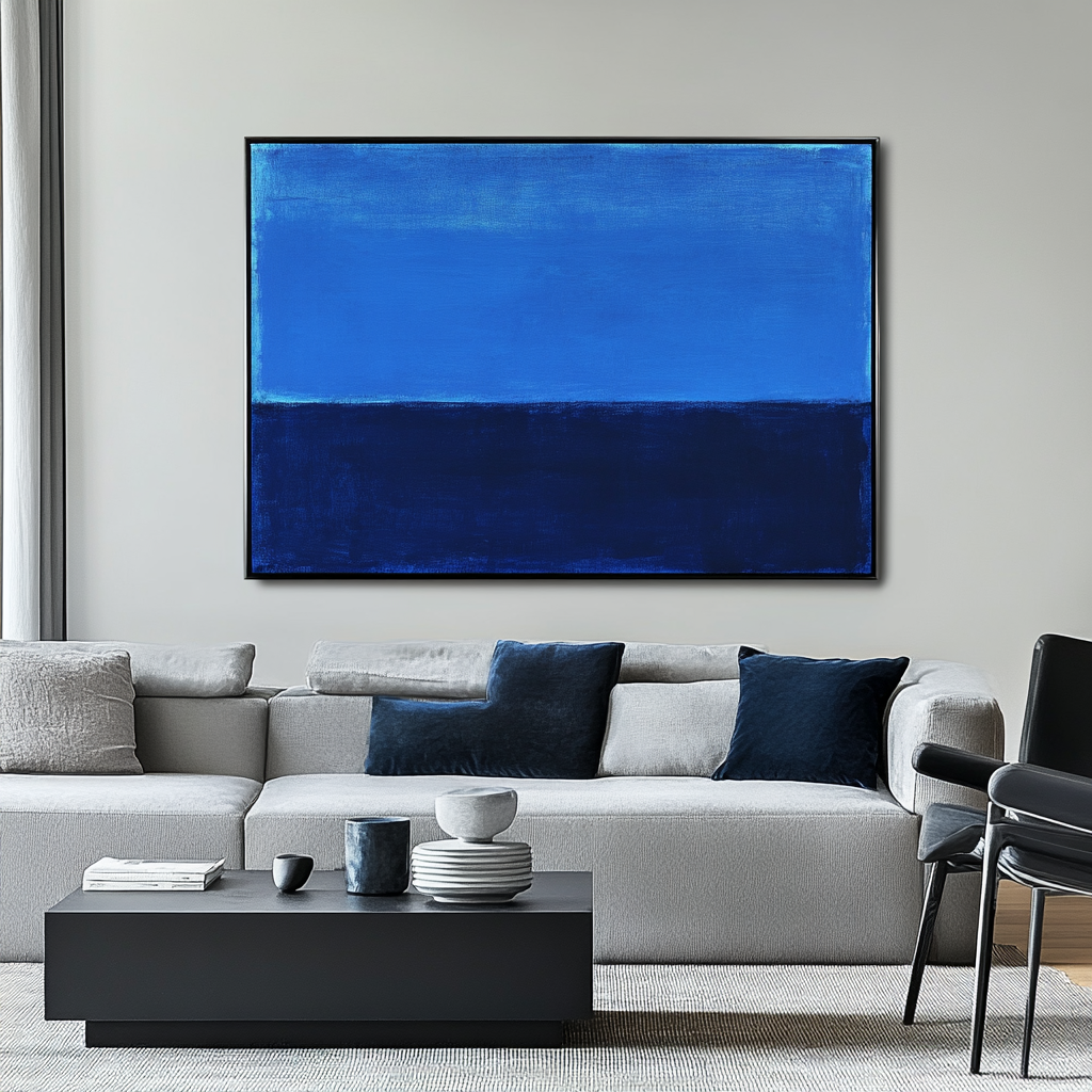 Meeting between blue and blue - Mark Rothko