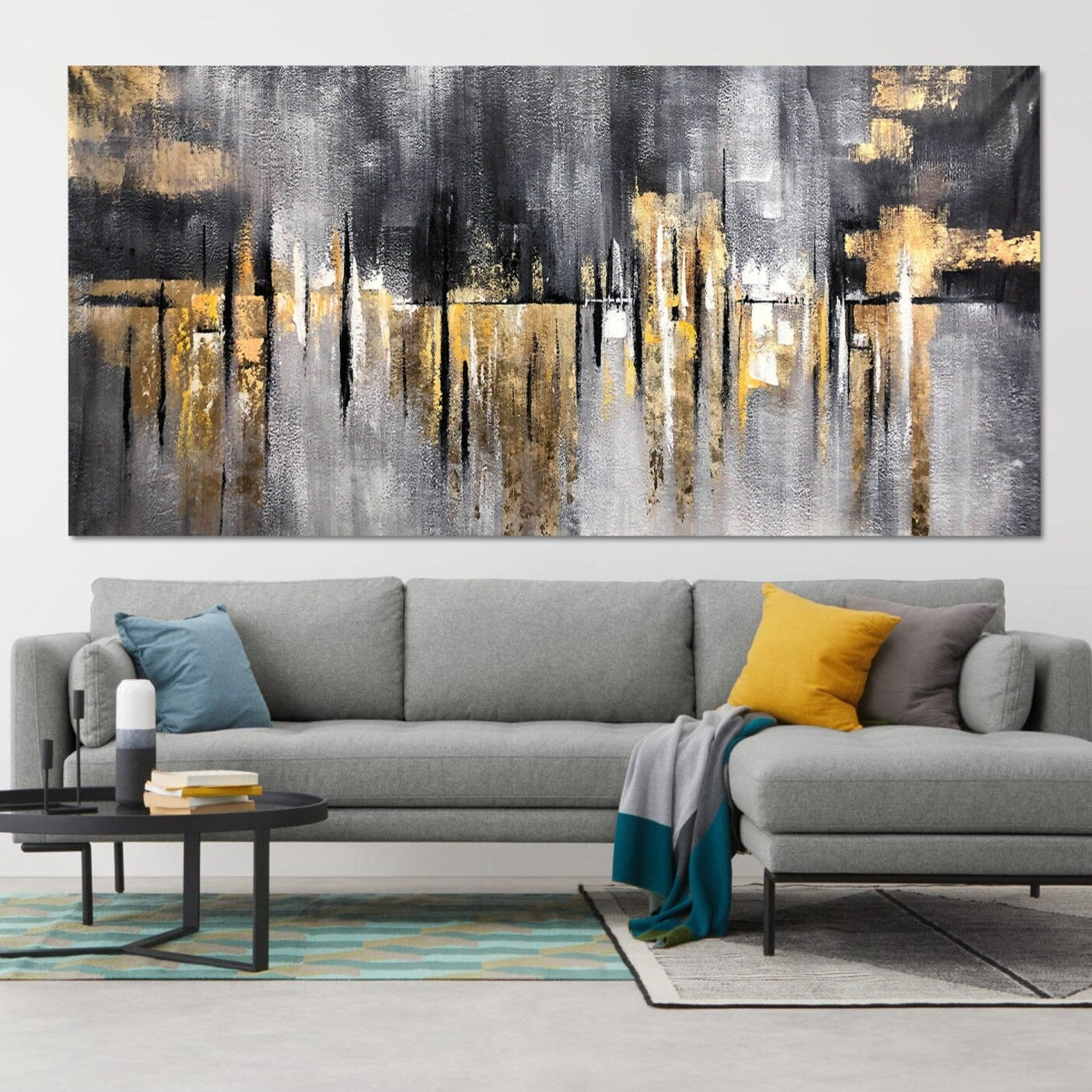 Čierno-zlatý odliatok