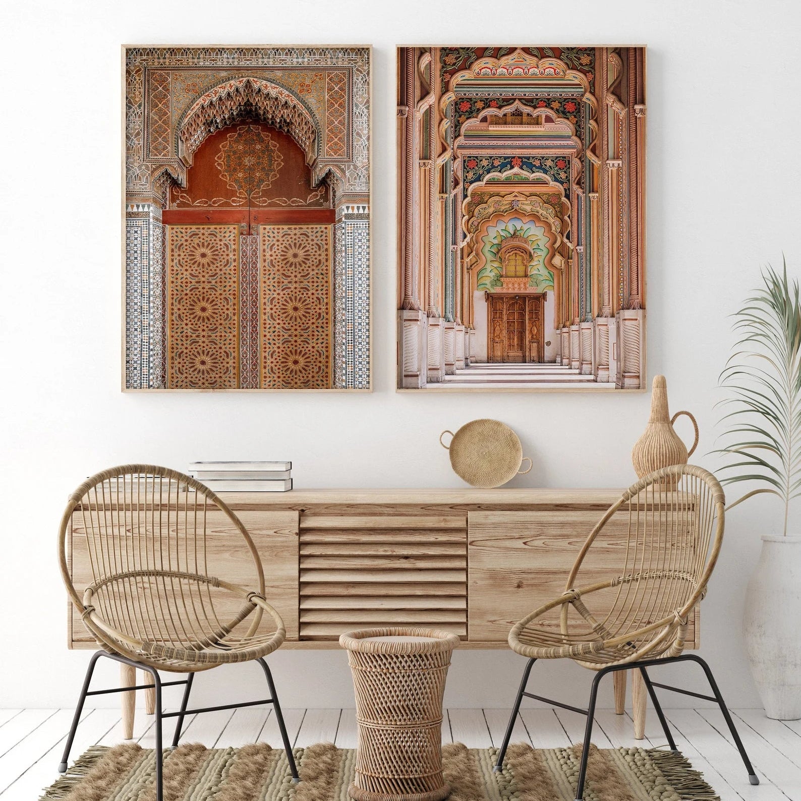 SET 2 PEZZI Palazzo Indiano