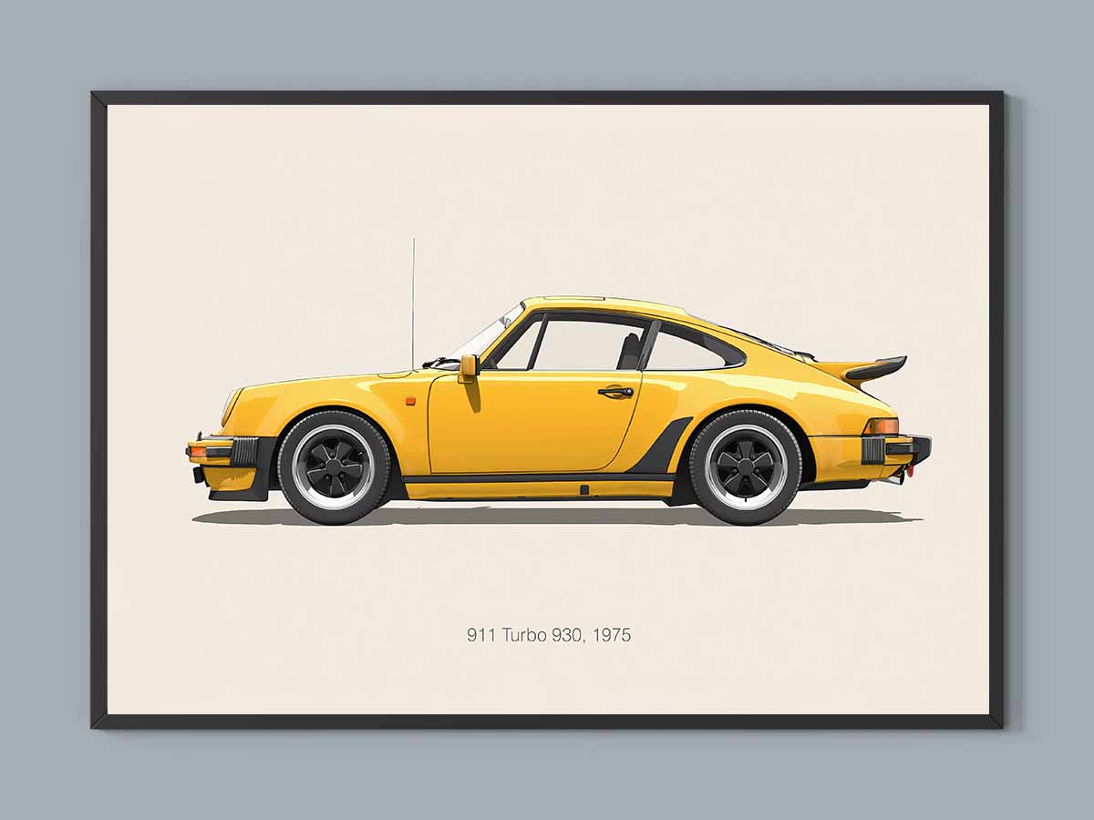 Porsche 911 930 - Yellow