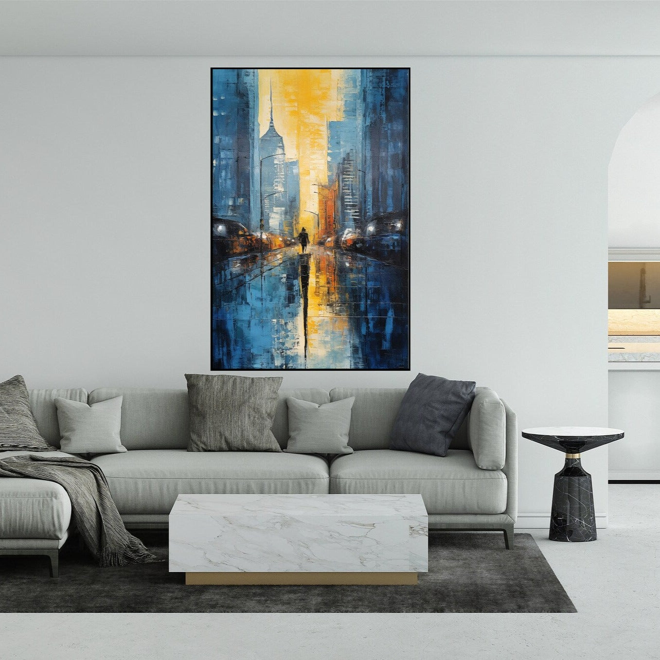 New York in blu e giallo