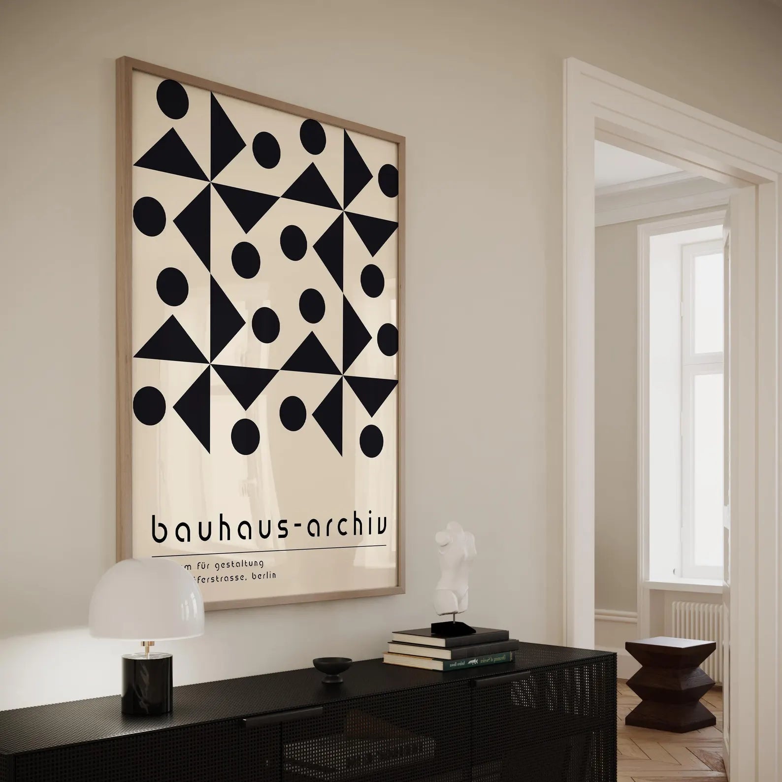 Bauhaus black geometric forms