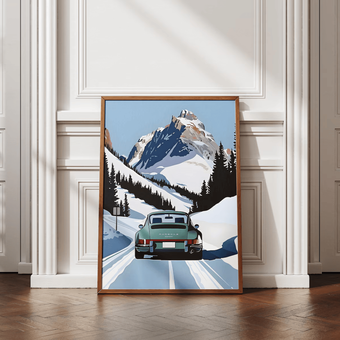 Porsche in den Bergen