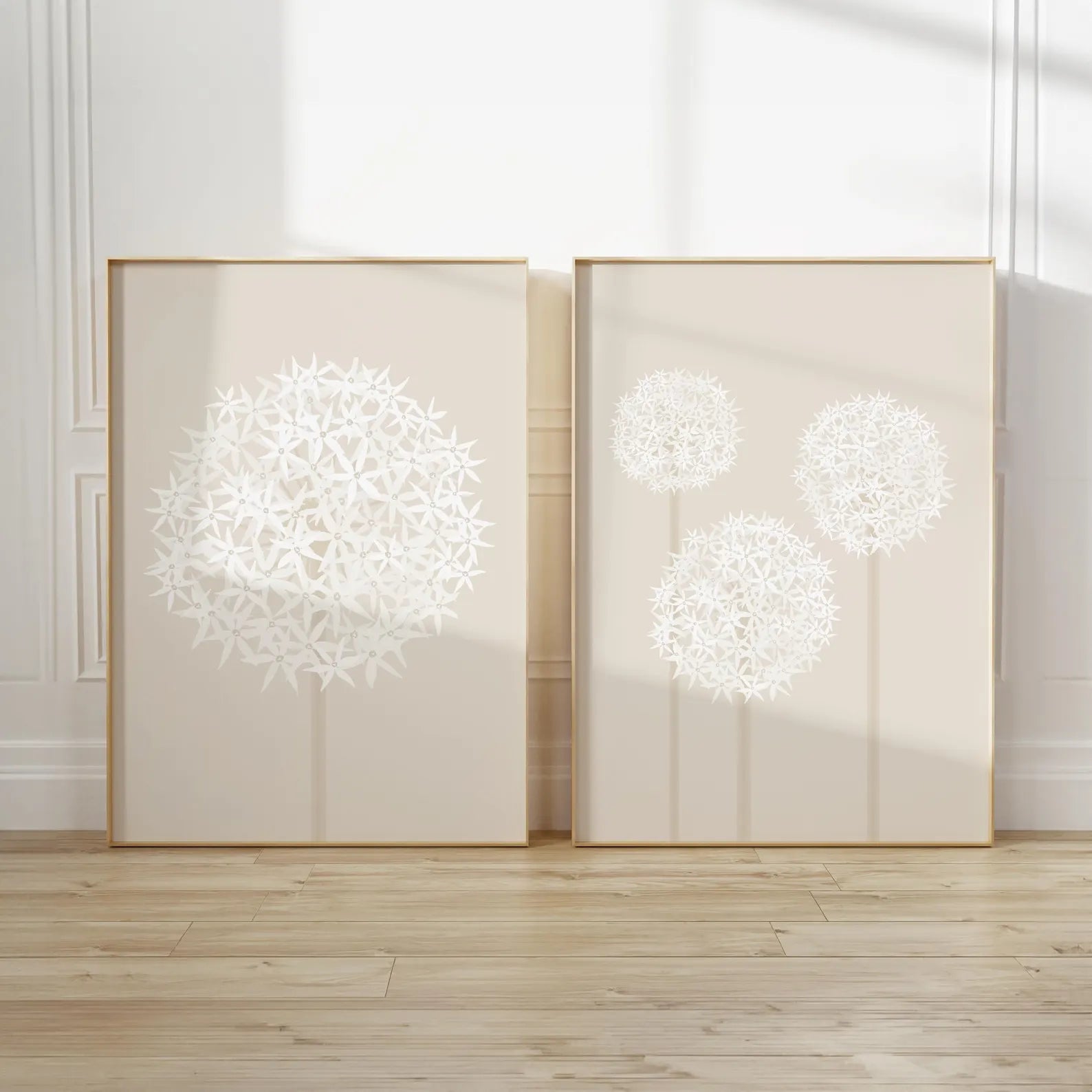 SET 2 PEZZI Tarassaco Beige