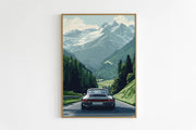Porsche en vert