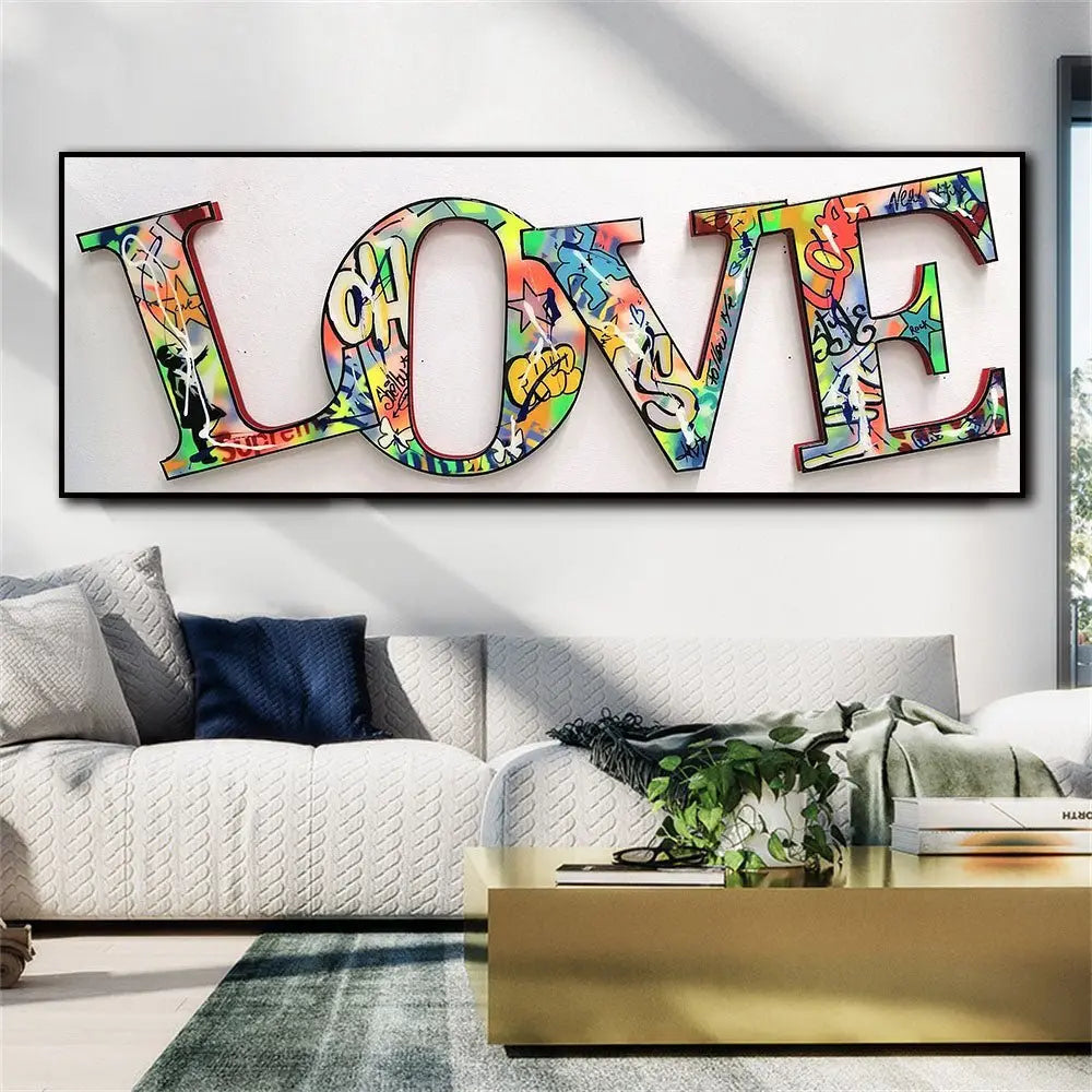 Graffiti love horizontally