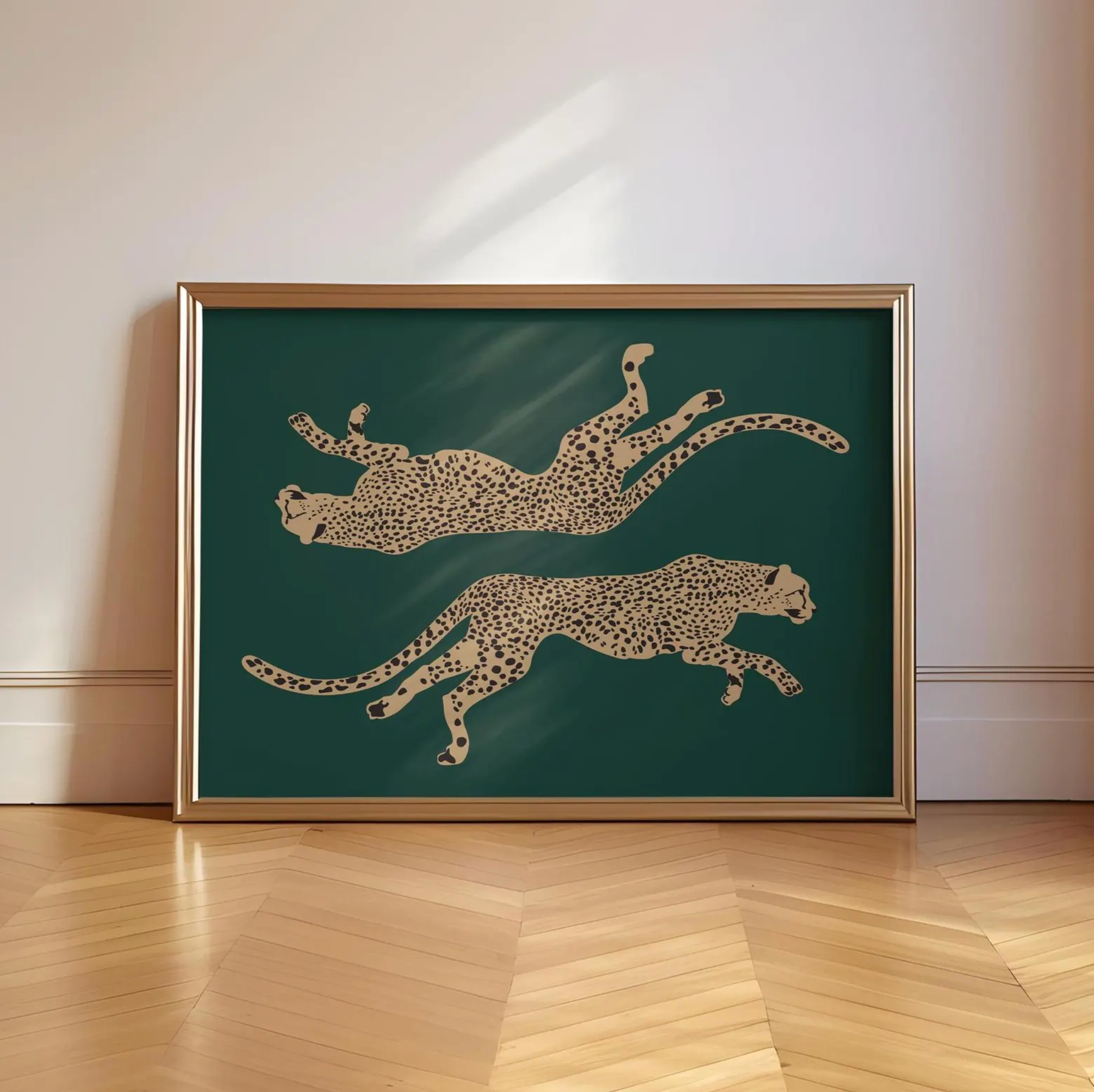 Leopardo in verde