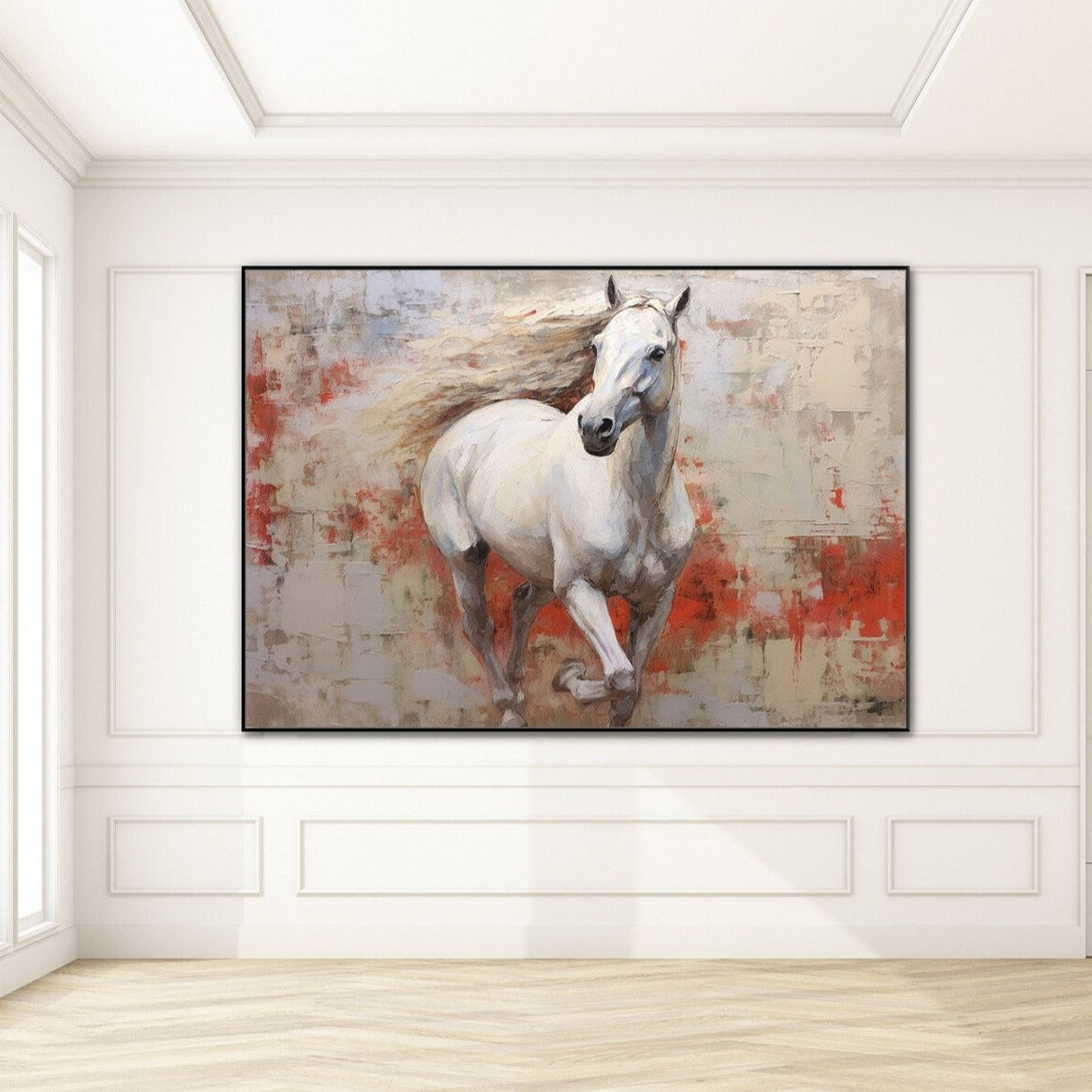 Quadro Cavallo in Corsa - Neibac - Spedizione gratuita