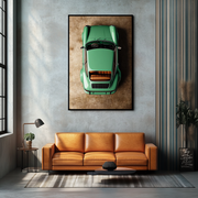 Porsche sur le terrain
