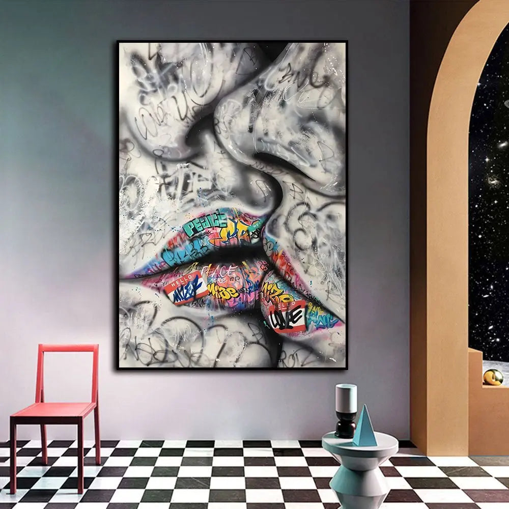 Graffito Bacio - Tele Moderne