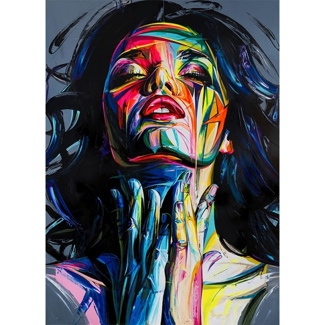 Tela con viso donna Astratto - 60X80cm / 5