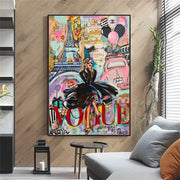Vogue Fashion Graffiti Donna - Tele Moderne
