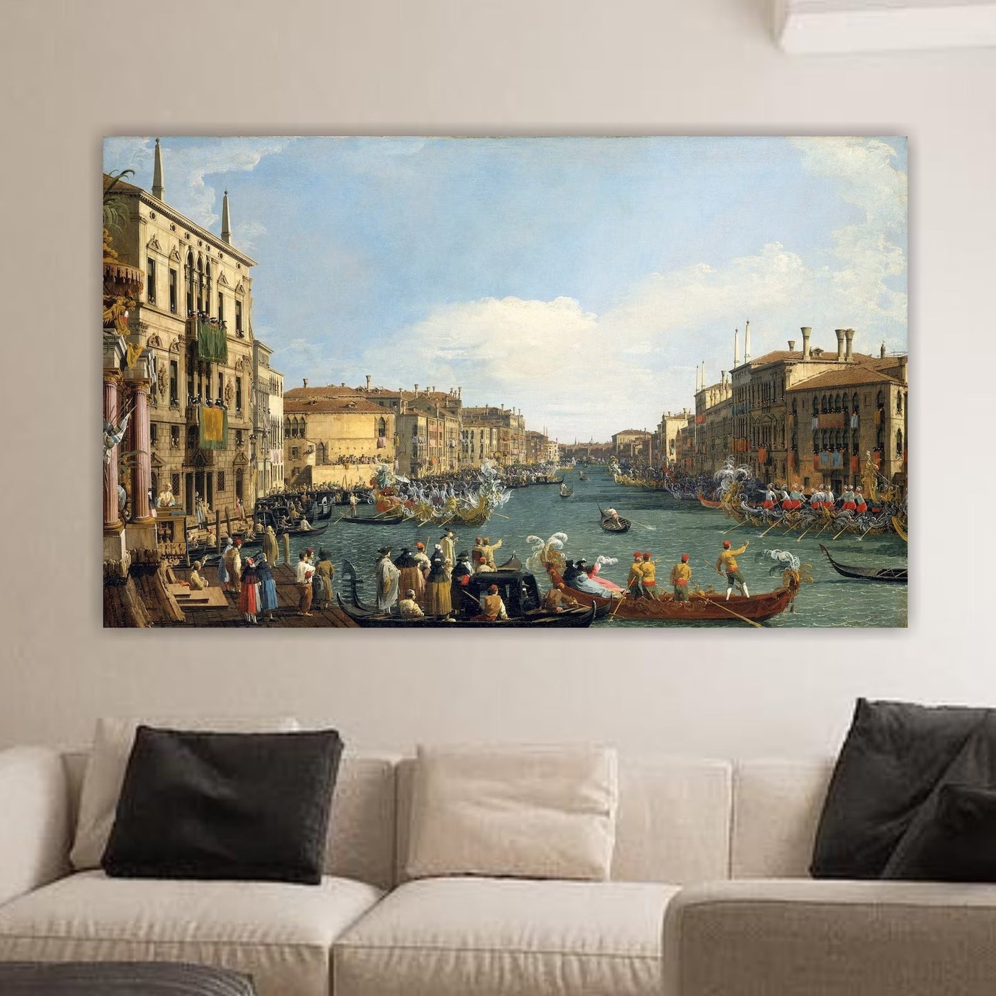 Canaletto, Regata sul Canal Grande a Venezia