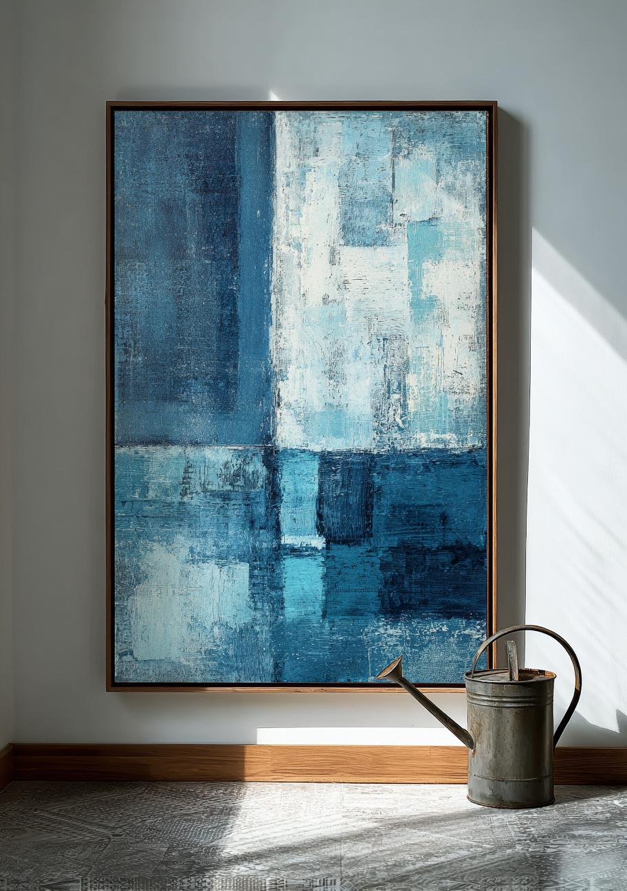 Quadrati azzurri e blu