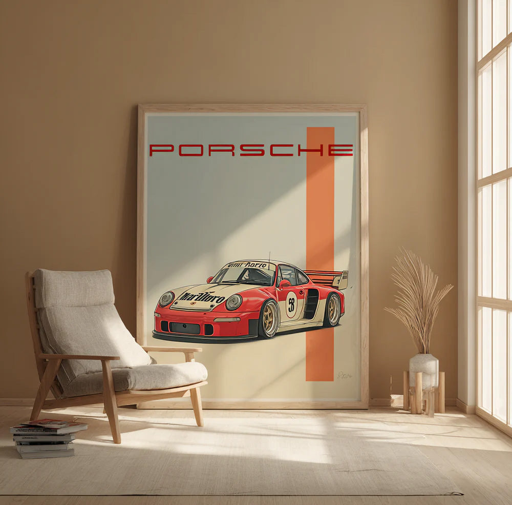Roter Porsche Malboro