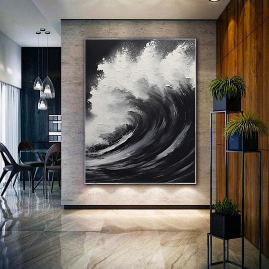 Black and white Wave
