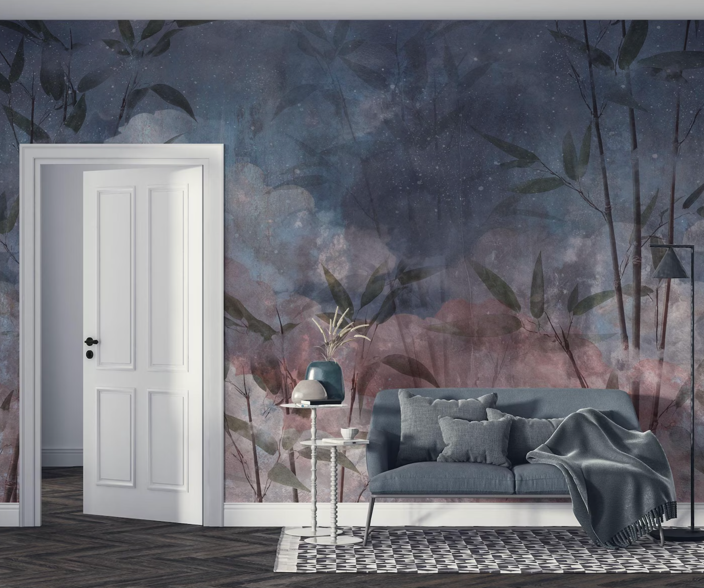 Sfondo tropicale blu - Carta da Parati