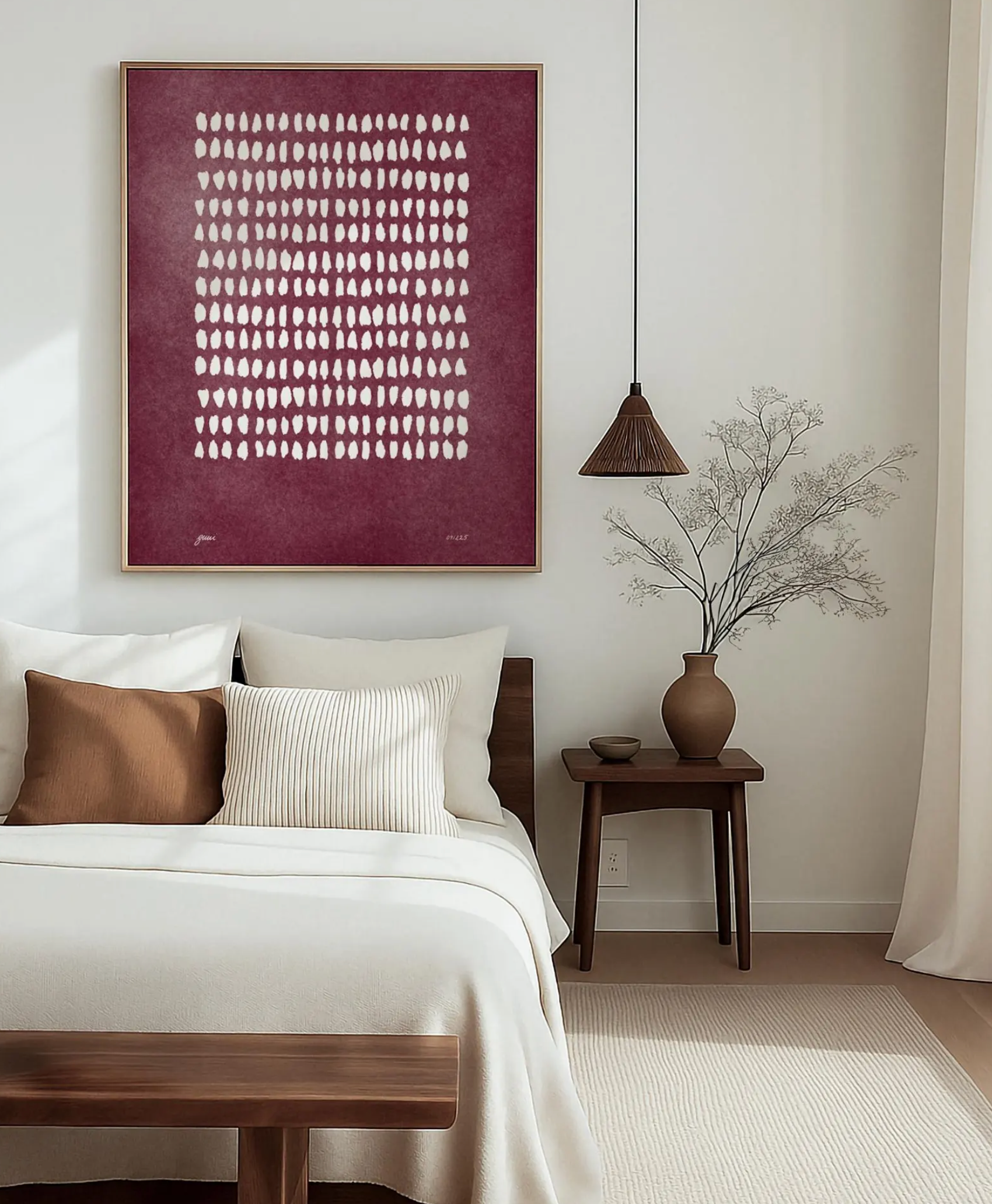 Tracce di viola e bianco