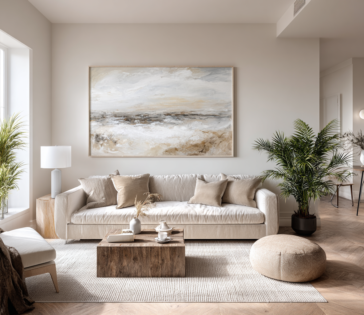 Zusammenfassung von Hügeln und Wolken