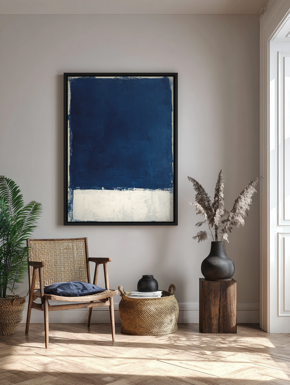 Bianco su Blu opposti