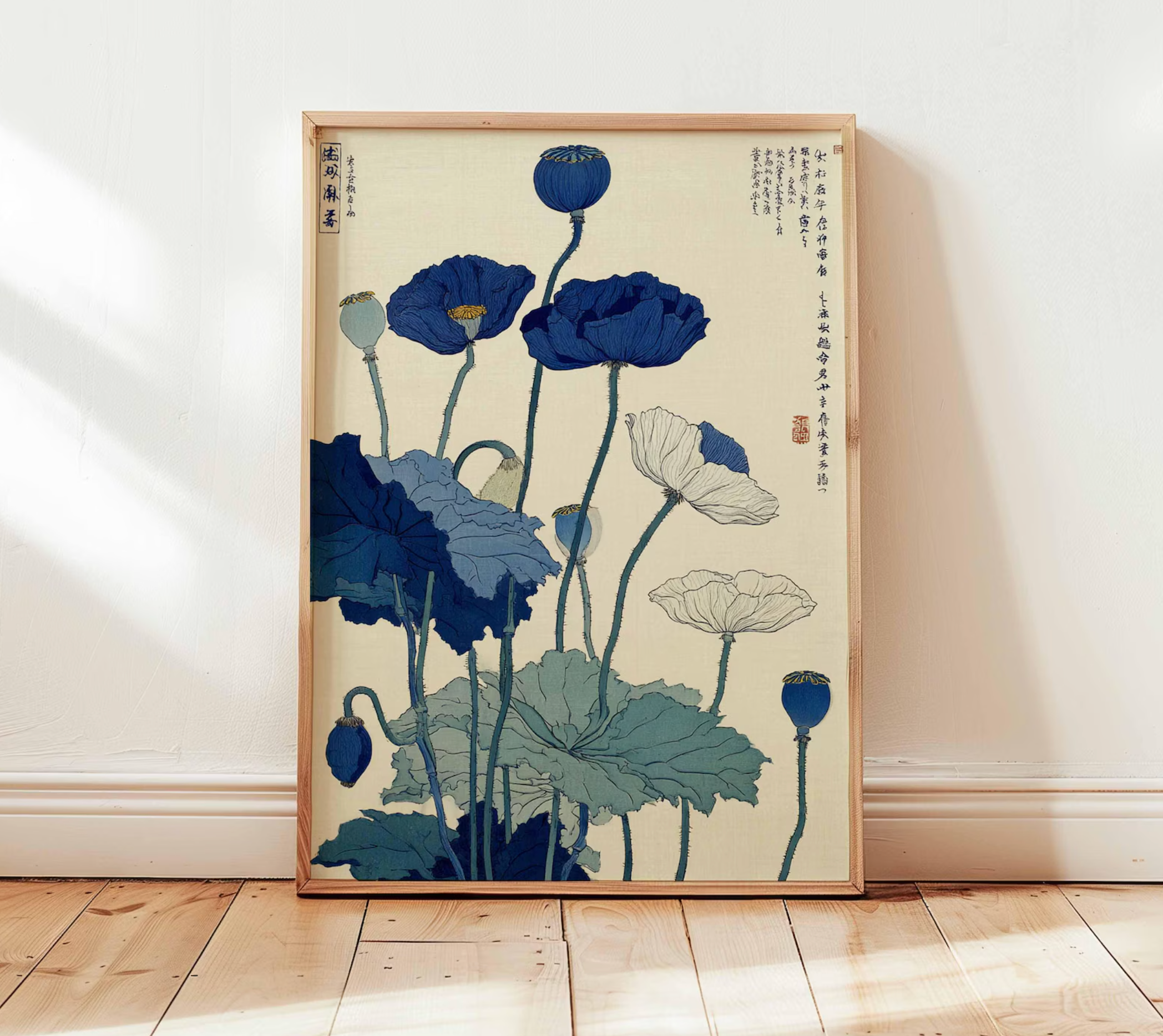 Fiori blu e azzurri Japan